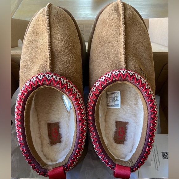 UGG Shoes - NIB UGG TAZZ Tasman PLATFORM SLIPPER Clog SHOE CHESTNUT Size  6 Slip-on